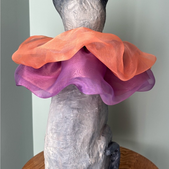 Catwalk Ruffs (TM) protective collar for cats - Fire Opal - Picture 3 of 7